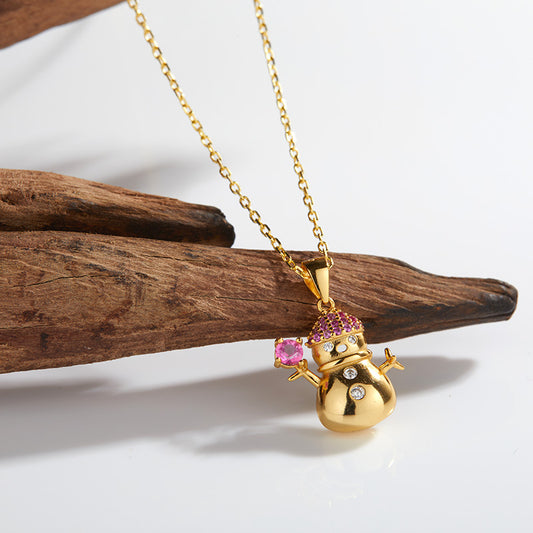 S925 Silver Natural Pink topaz Necklace