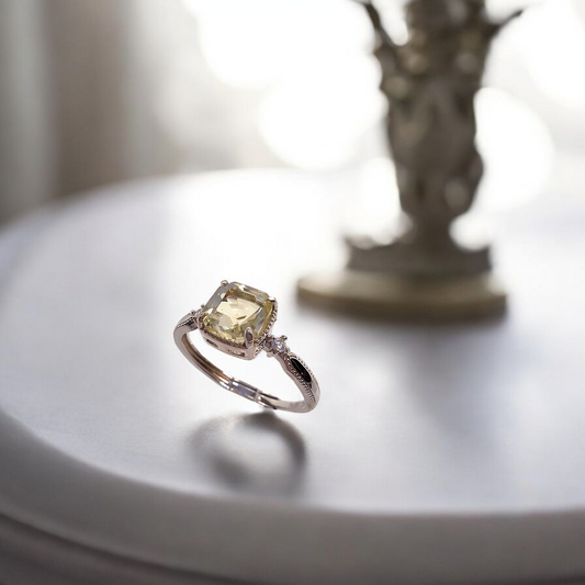 S925 Silver Citrine Ring SKU-2311LLJ58R11126