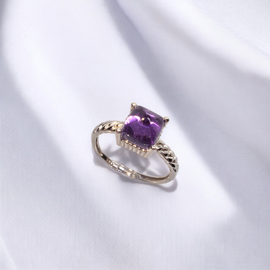 S925 Silver Amethyst Ring SKU-2312SYJ39R8262