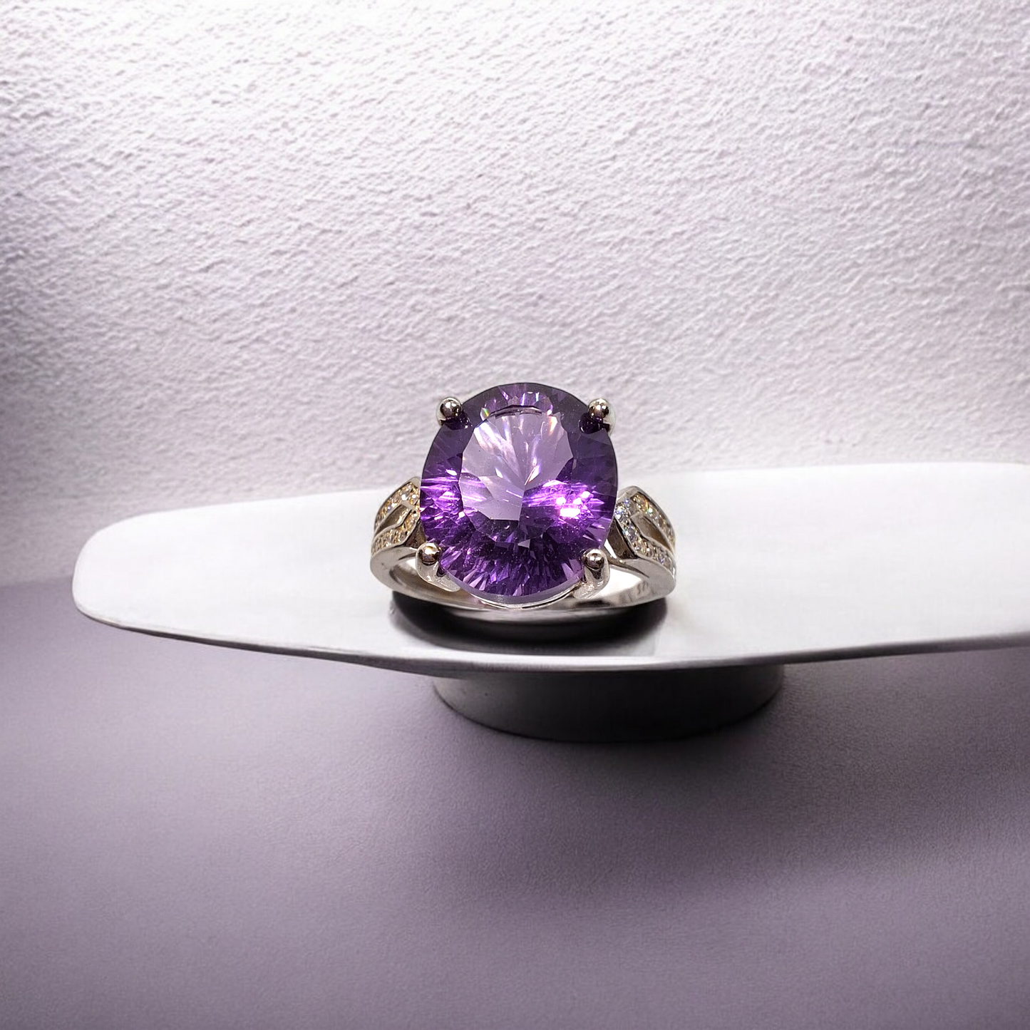 S925 Silver Amethyst Ring SKU-2311XMJ78R15370