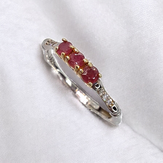 S925 Silver Ruby Ring SKU-2311XMJ65R13359